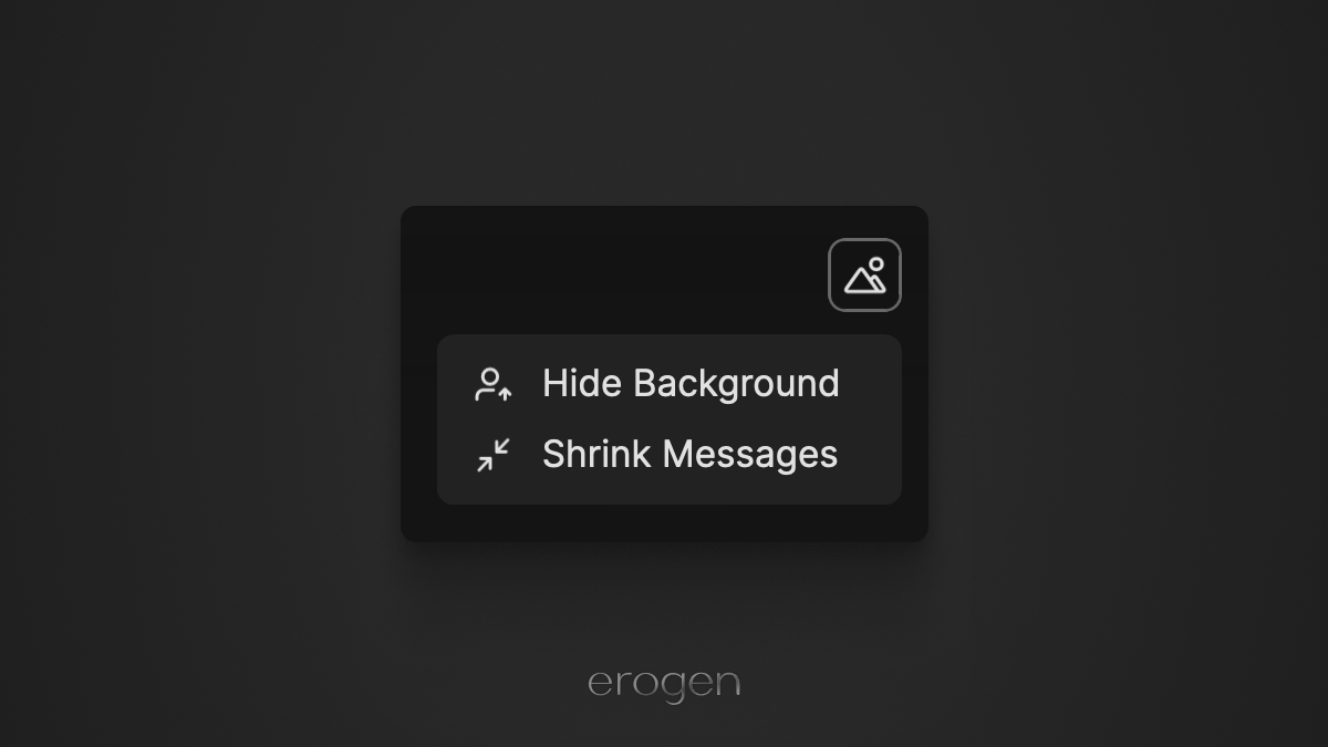 New Mobile Avatar Background Menu