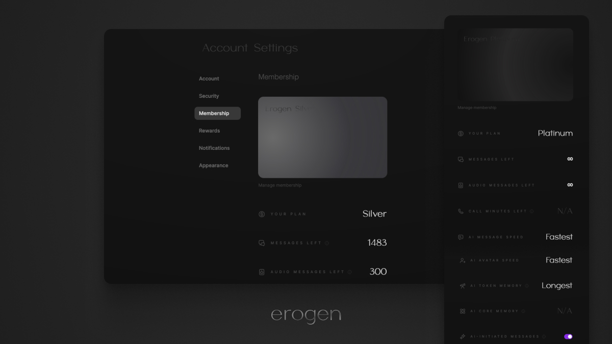 Membership Page Improvements and New Cards for Silver Members